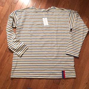 NWT striped long sleeve shirt.  KULE/tuckernuck